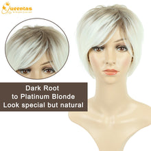 Load image into Gallery viewer, Tinker Bell Blonde Pixie Cut Synthetic Wig