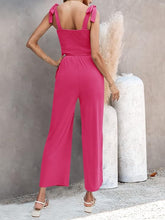 Load image into Gallery viewer, Hot Pink Summer in Santorini Sleevless Jumpsuit