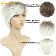 Load image into Gallery viewer, Tinker Bell Blonde Pixie Cut Synthetic Wig