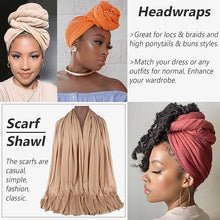 Load image into Gallery viewer, Multicolor 12 Piece Turban Hair Scarf Hijab Shawl
