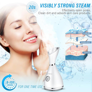 At-Home Deep Cleansing Facial Steamer & Blemish Extractor Set