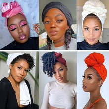 Load image into Gallery viewer, Multicolor 12 Piece Turban Hair Scarf Hijab Shawl