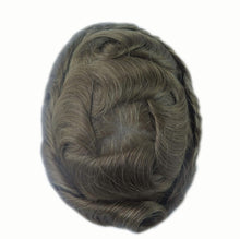 Load image into Gallery viewer, Men&#39;s Ash Blonde European Human Hair Wavy 30 mm Toupee