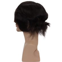 Load image into Gallery viewer, Ryan 130% Density 6 Inches Black European Human Hair Lace Front Toupee